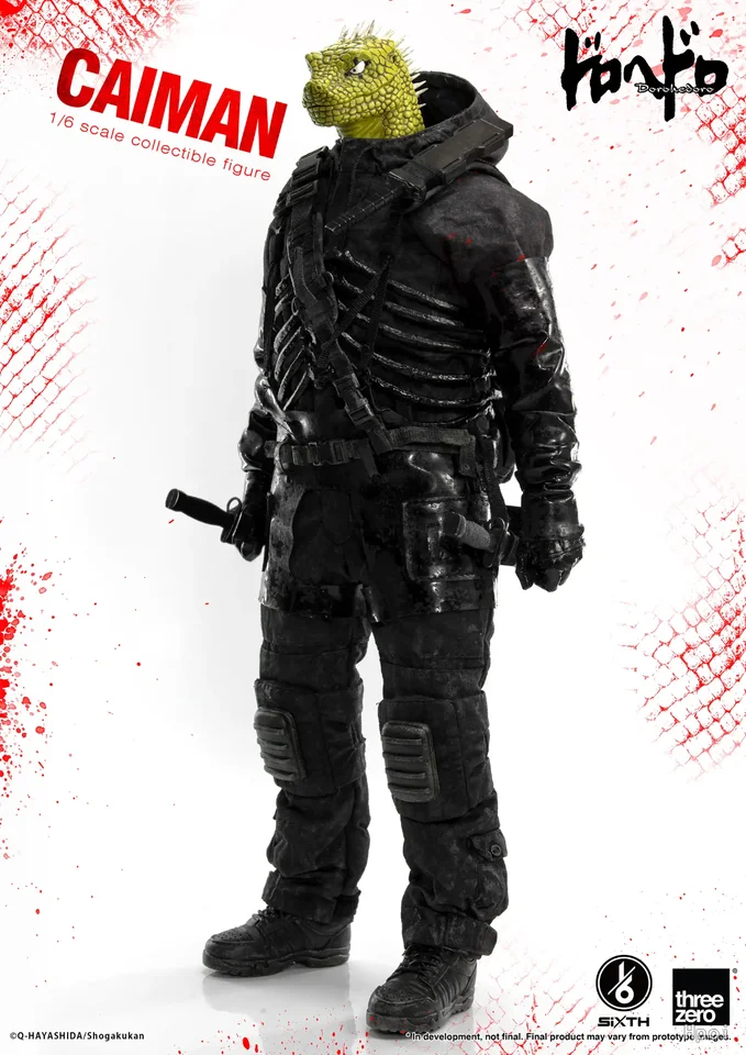 Em Estoque】threezero Dorohedoro Caiman Figura de Ação 1/6