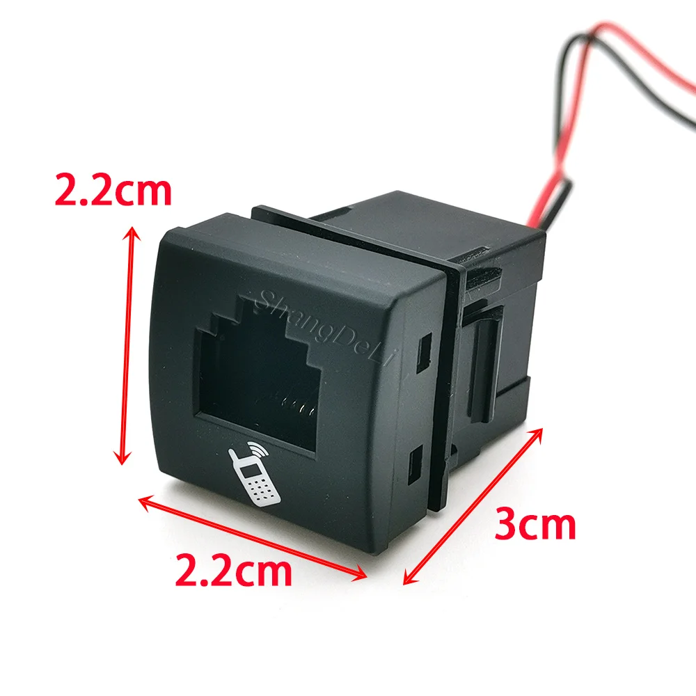 8‑Core Hand Microphone Socket Connector Fit For Toyota Land Cruiser LC300 Car Radio Accessory