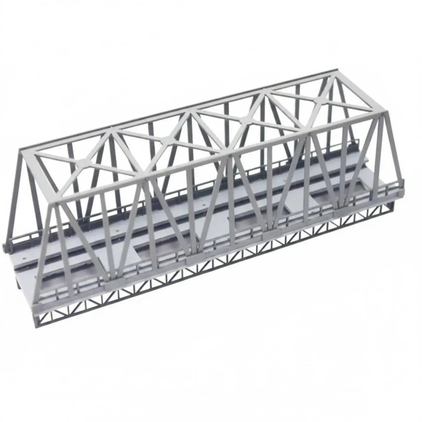 Steel Framework Railway Bridge Assembly Miniature Raised Crossing for Home Diorama and Ho Scale Layout