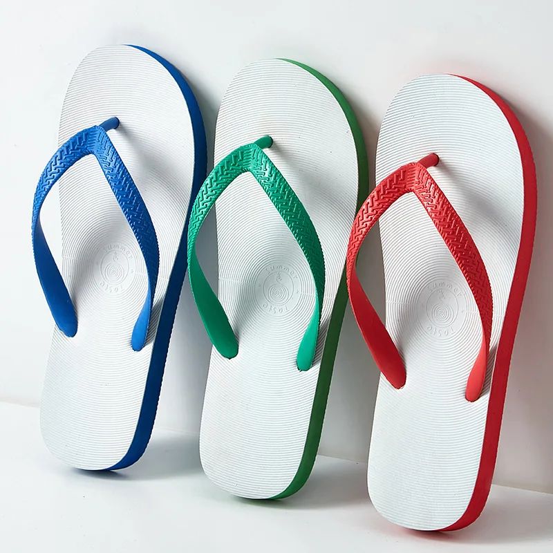 Chanclas para Hombre en Oferta, Antideslizantes, para Exteriores, Sandalias de Playa para Parejas, de Goma, Ligeras, Planas, para Interiores y Exteriores, Zapatos de Verano para Hombre