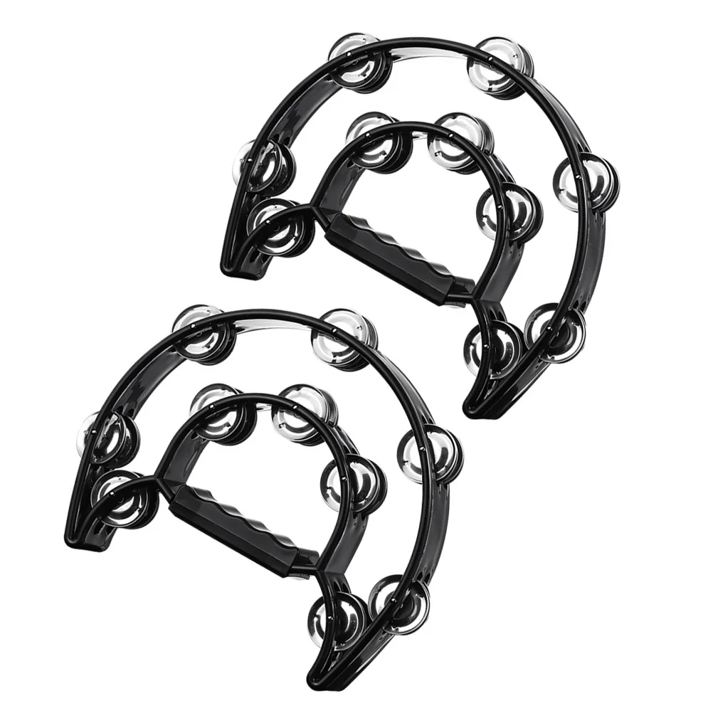 2 قطعة جرس اليد آلة موسيقية للأطفال سهلة عقد اللعب متنوعة الصوت الغني التصميم الكلاسيكي Ktv بار الاستخدام المنزلي