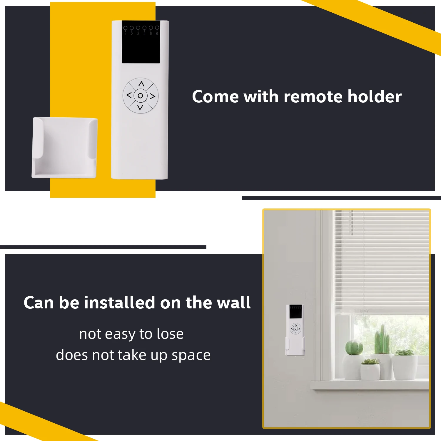 AC114-01B,AC114-06B Blinds Transmitter AC114-06 RF 433.92 Wireless Control for Motorized Roller Shades and Blinds