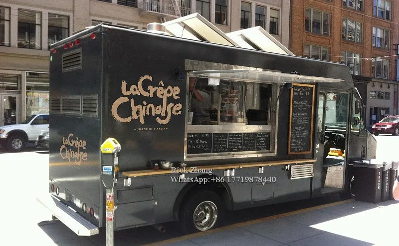 Camión de comida móvil, coche comedor de 16,4 pies, remolque de comida para adultos para proveedores europeos, carrito de comida de helado para perros calientes con 5M de longitud