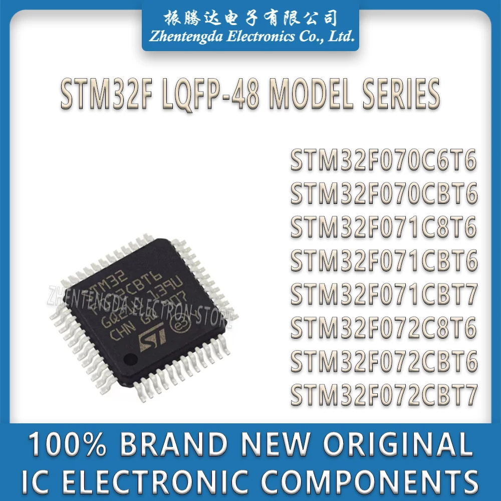 

STM32F070C6T6 STM32F070CBT6 STM32F071C8T6 STM32F071CBT6 STM32F071CBT7 STM32F072C8T6 STM32F072CBT6 STM32F072CBT7 STM32F071