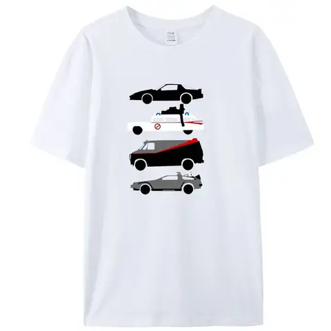 Araba Tasarımı Komik Tshirt Erkekler Için Rahat O Boyun T-Shirt Moda Kısa Kollu Tee Gömlek