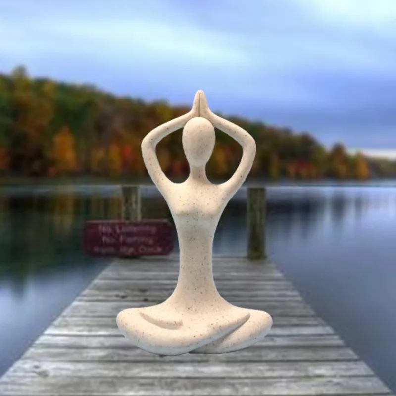 

Статуя йоги, украшение из смолы, микропейзаж, украшение из смолы, новинка, подарок, украшение для рабочего стола, спальни, кабинета, гостиной