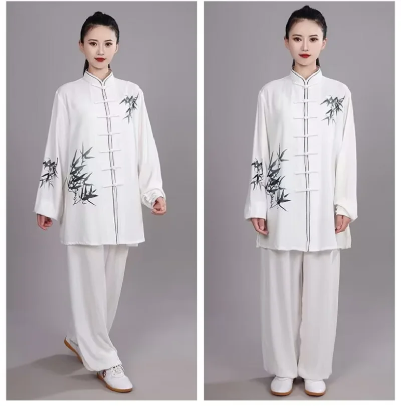 

Новая мода в китайском стиле, вышитый костюм кунг-фу, мужской и женский спортивный костюм для тай-чи, одежда для боевых искусств, комплекты курток и брюк