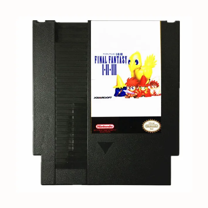 Final fantasy i, ii, iii remix 6 em 1 cartucho de jogos para console nes