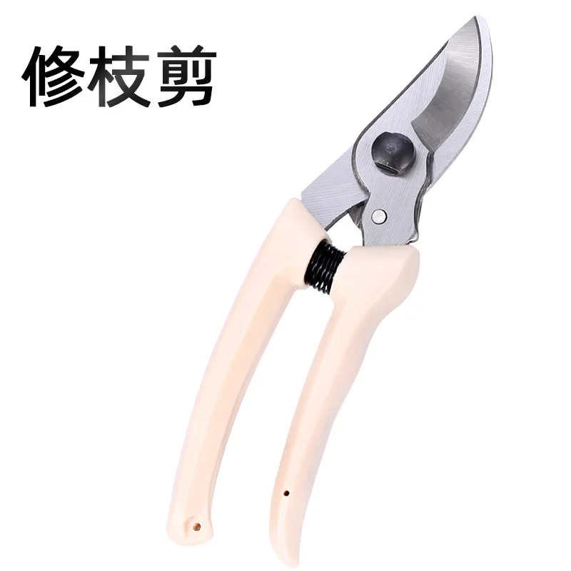 

White Handle Fruit Tree Pruning Shears Garden Branch Shears Pruning Shears Flower Floral Pruning Branches Pruning Scissors