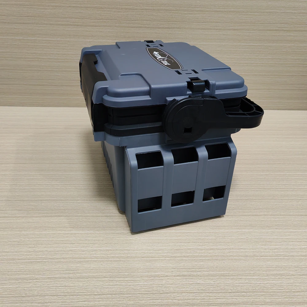 Doppelschichtige Angelköder-Box, Angelzubehör-Box, Köderbox, Zubehörbox, Aufbewahrungsbox, Outdoor-Aufbewahrung, Gepäck und Taschen – Detail 6