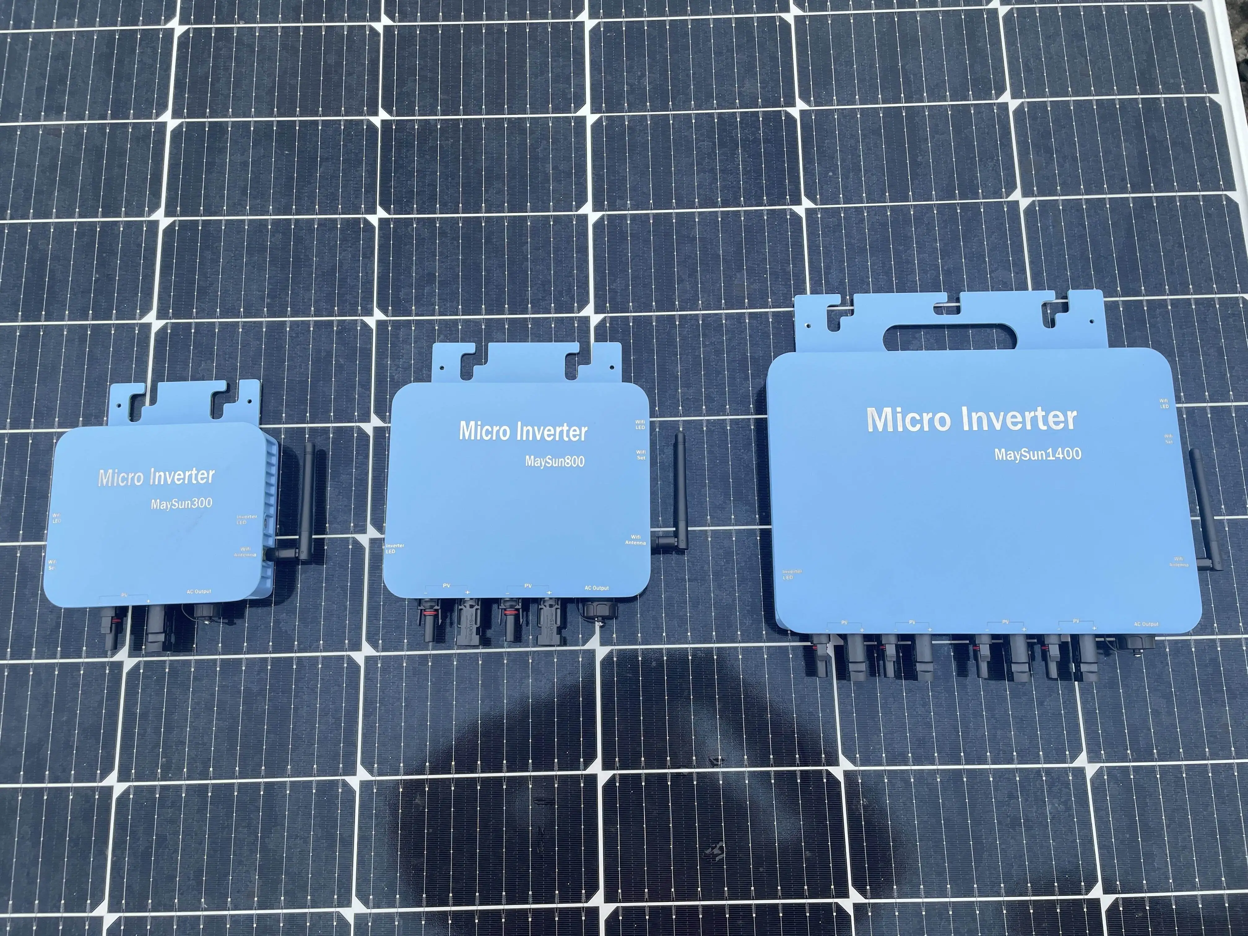 Microinversor Solar inalámbrico, 800W, IP65, resistente al agua, conexión a red solar, CC a CA, wifi