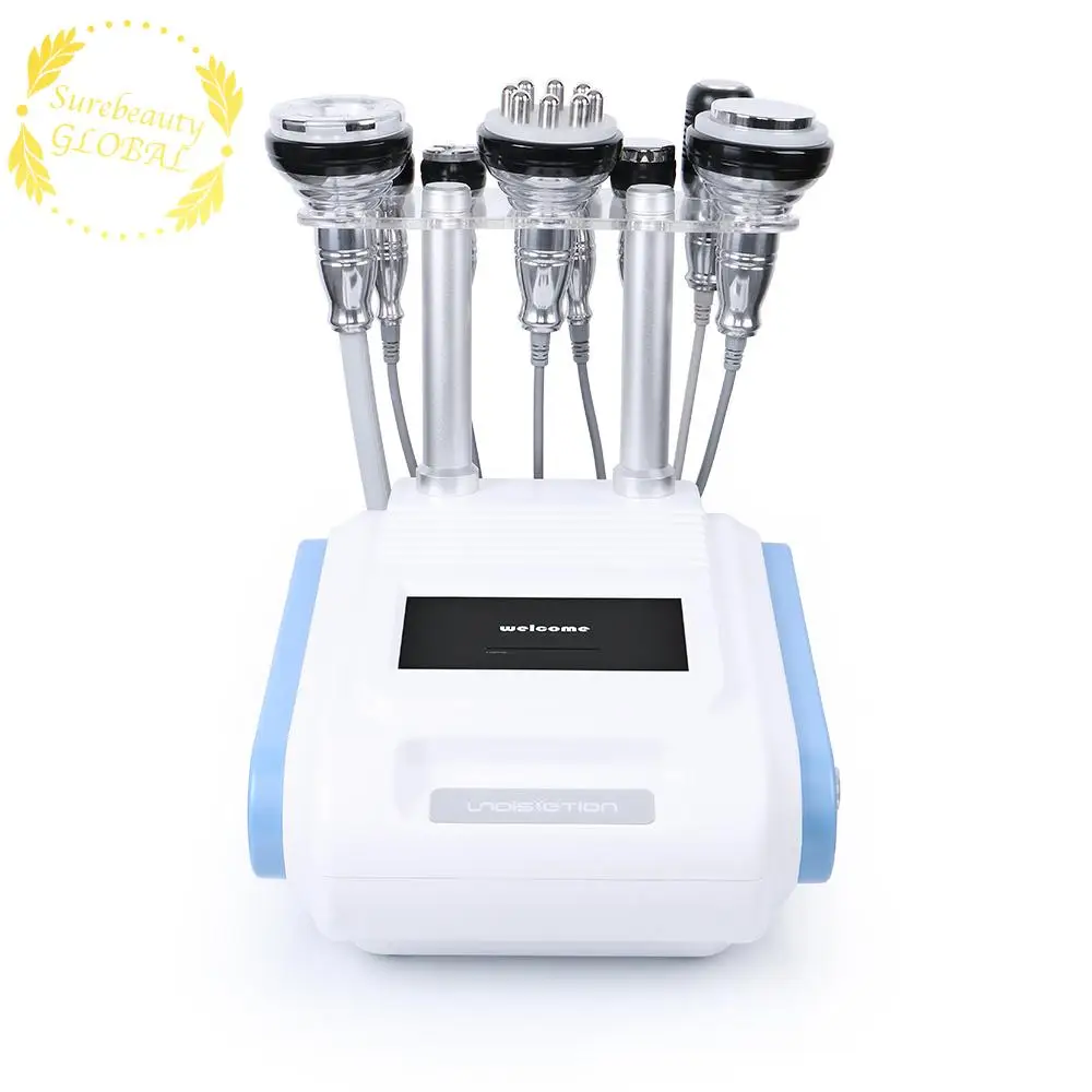 8-1 Unoisetion Cavitation RF Vacuum Ultrasonic Radio Frequency Bio Microcurrent Cold Body Slimming Fat Removal Skin Lifting