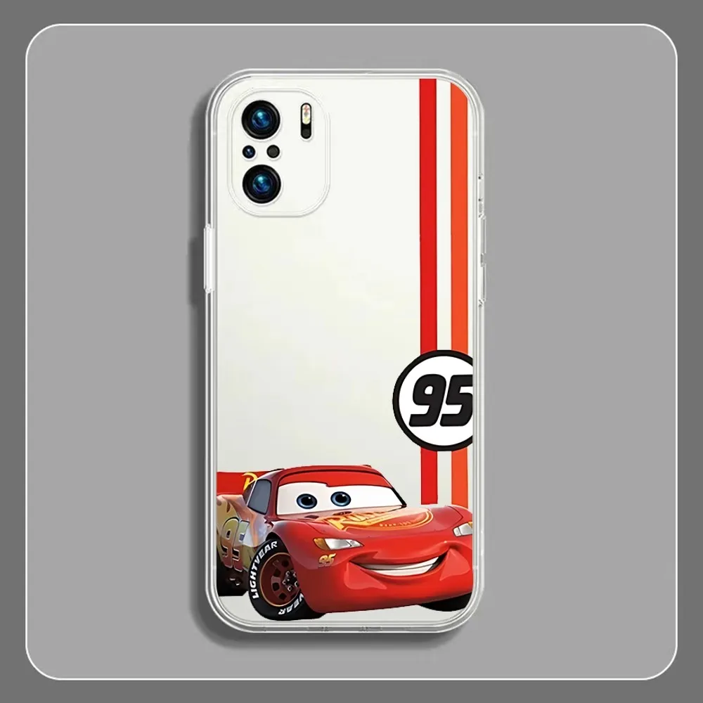 เคสโทรศัพท์ลายรถยนต์ L-Lightning M-mcqueens สำหรับ Xiaomi 11 redmi Note 11 5G 8T 9A 9 10T Note8Pro Note9 12sultra เคสใส