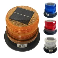 LED Solar Warning Light Night Sensor Magnetic Orange Police Strobe Wireless Emergency Lamp Tractor Truck Vehicle Flashing Beacon