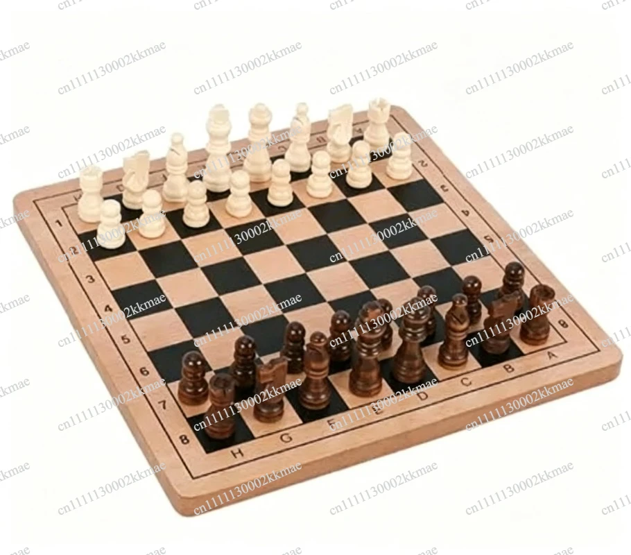 Wooden Chess Board Customizable for Kids 5-12 Years Educational Toys International Chess