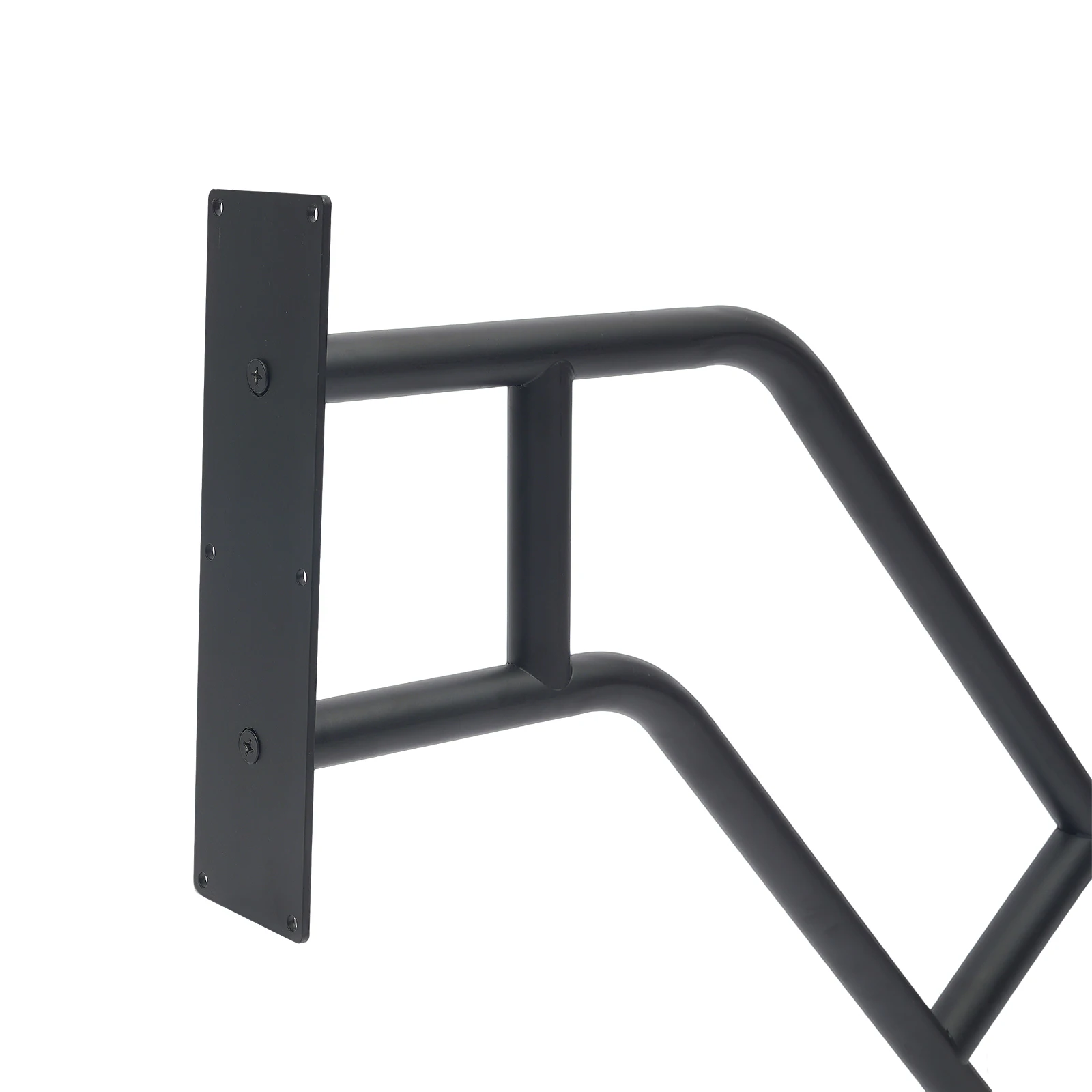 30 * 25.8 بوصة 2 قطعة درابزين أسود للخطوات الخارجية، درابزين سلالم مثبت على الحائط للأطفال وكبار السن والنساء الحوامل والمعاقين #5