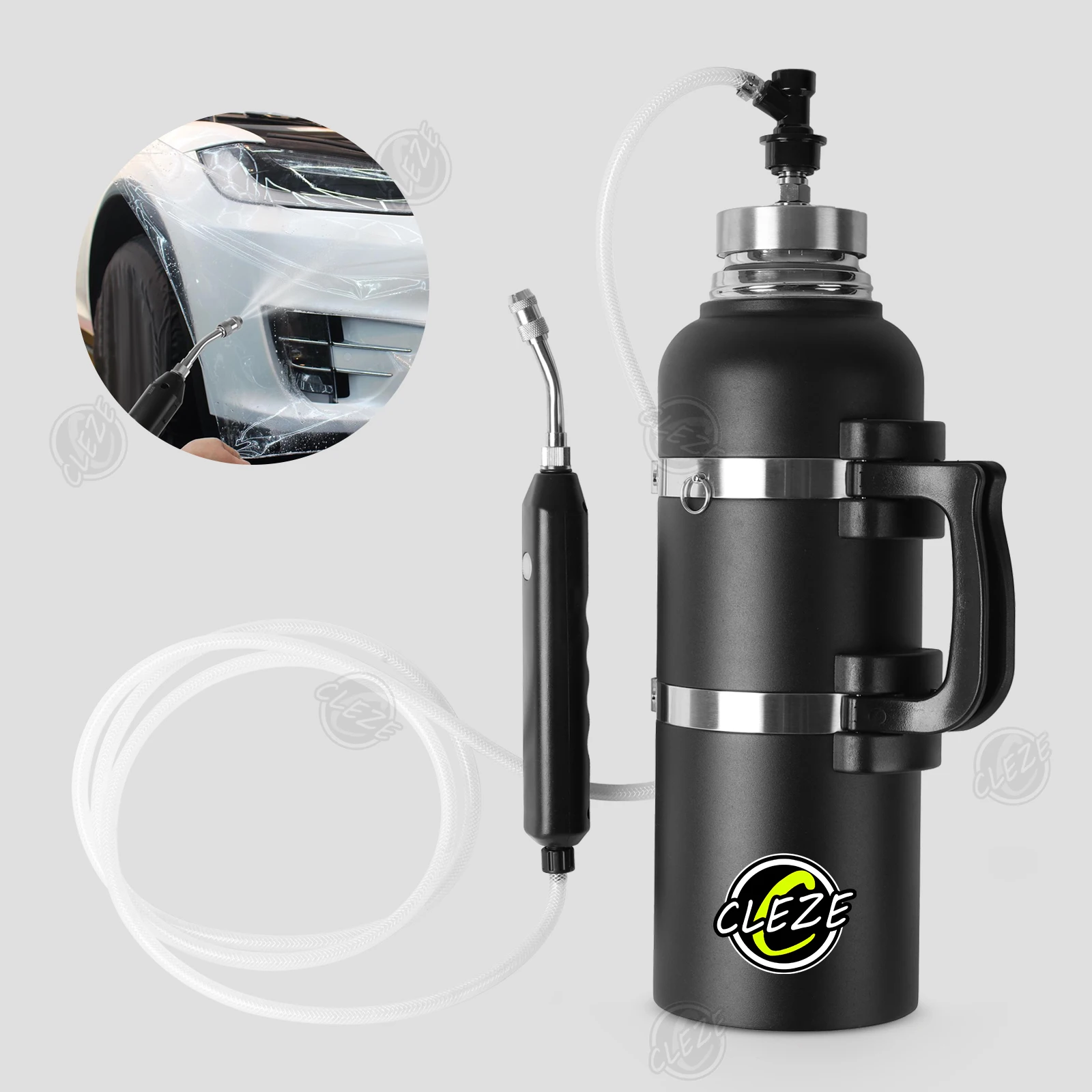 PPF/Window Tint Professional Tool (1Gal/4L), Water Heater Pot with Sprayer & Pump, Lasts 24H for Precise Installation