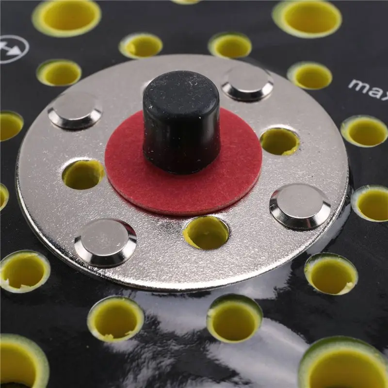 PZHI-4Pcs 150Mm 5/16 Thread 52 Hole Medium Density Random Orbital Sander Hook & Loop Backing Pad Compatible With Mirka CEROS