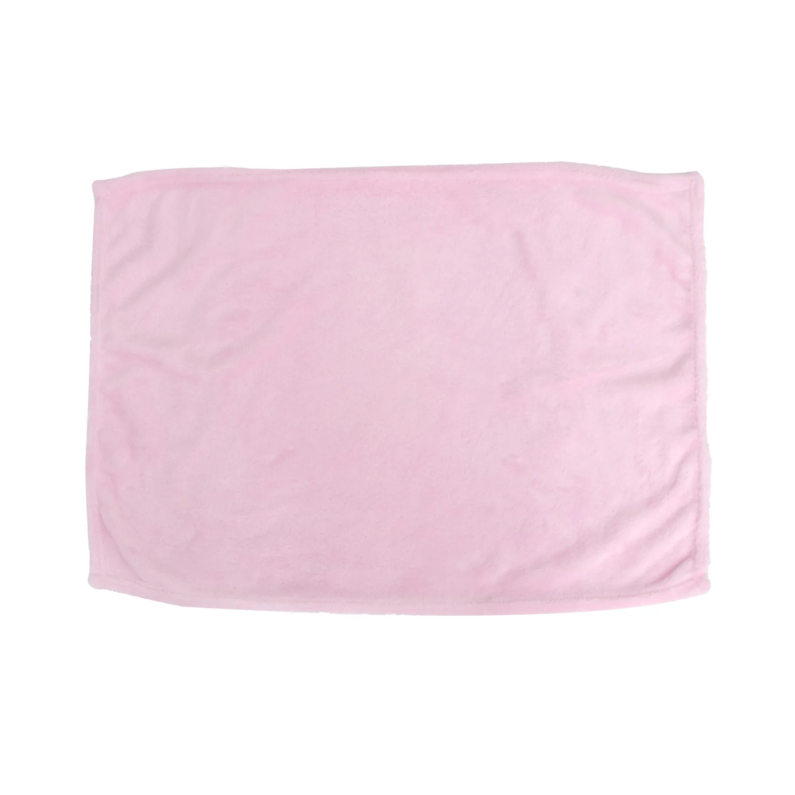 Flannel Fleece Pet Blanket Pink Solid Color Warm Soft Lightweight For Small
