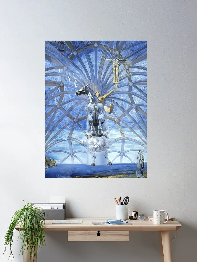 

" Santiago El Grande " 1957 Salvador Dali Painting, Art Print Canvas Poster, Living Room Decor, Home Wall Picture