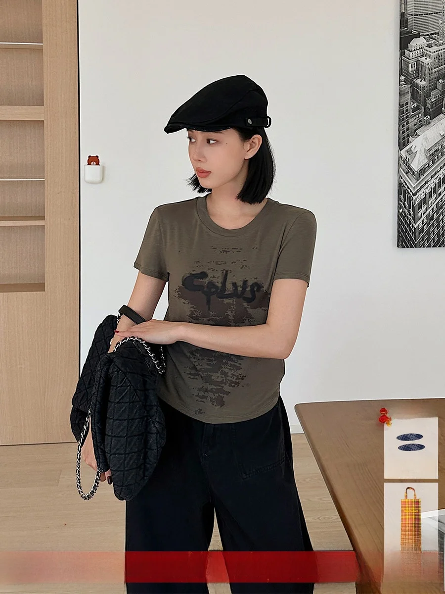 

Футболка с принтом Brand Sve T-irt 5CPLUS SERIES Commuter Sle round Ne Spring Faion — купить в магазине Hand Store