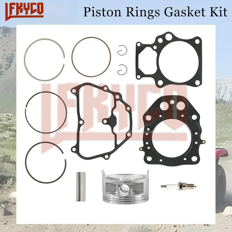 

Комплект поршневых колец и прокладок для мотоцикла Honda TRX 420 TRX420 Rancher Fourtrax 2007-2022, артикулы 13101-HP5-600, 12315-HP5-601