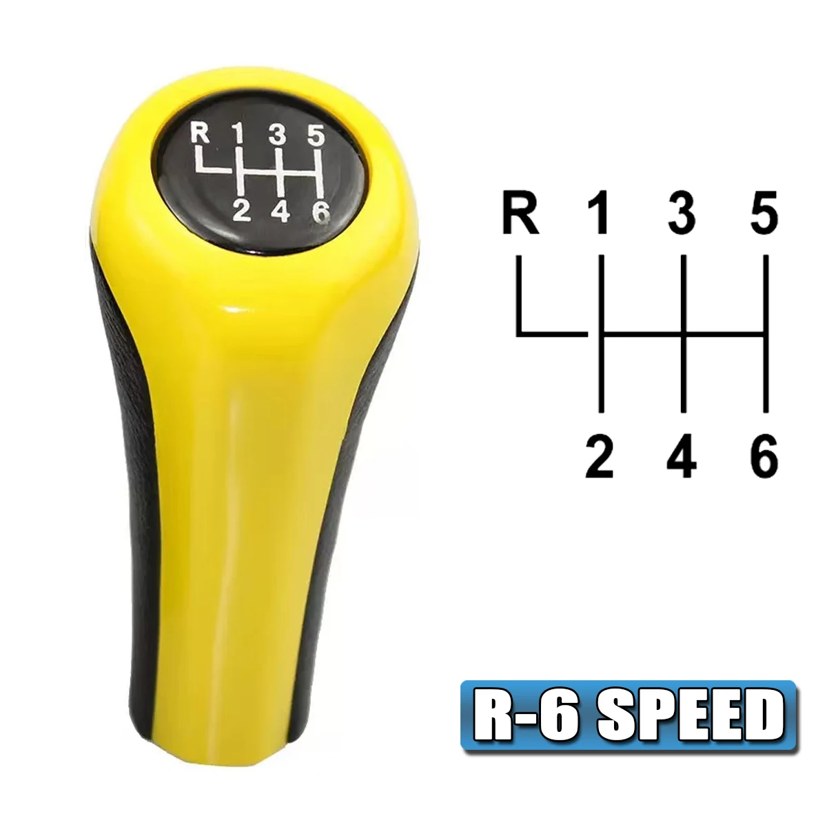 Picture 5: Carbon Fiber Pattern 5/6 Speed Leather Gear Shift Knob Manual for BMW E46 E90 E92 E39 X1 M Car Handle Gearbox Stick Knob