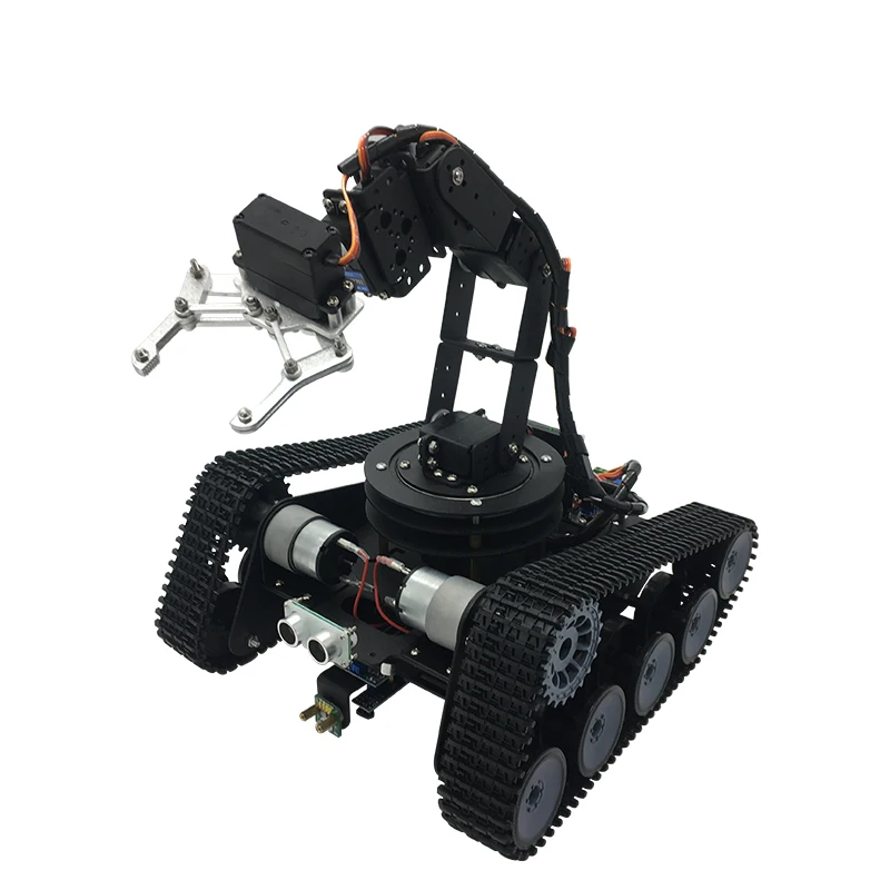 Crawler robot 6 degrees of freedom robot arm open source intelligent tracking and obstacle avoidance trolley competition kit