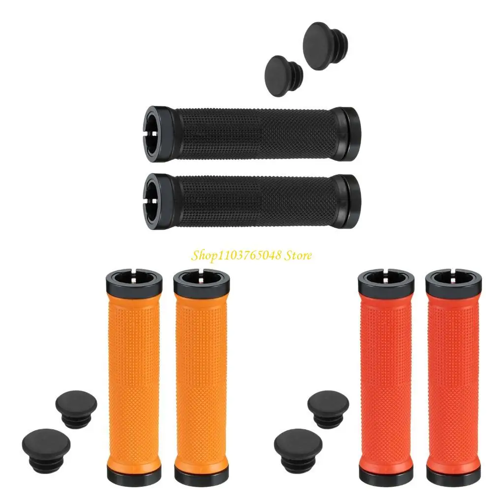 

R53E Comfortable Nonslip Bilateral Locks Cycling Handle Grips Bike Handbar Grips