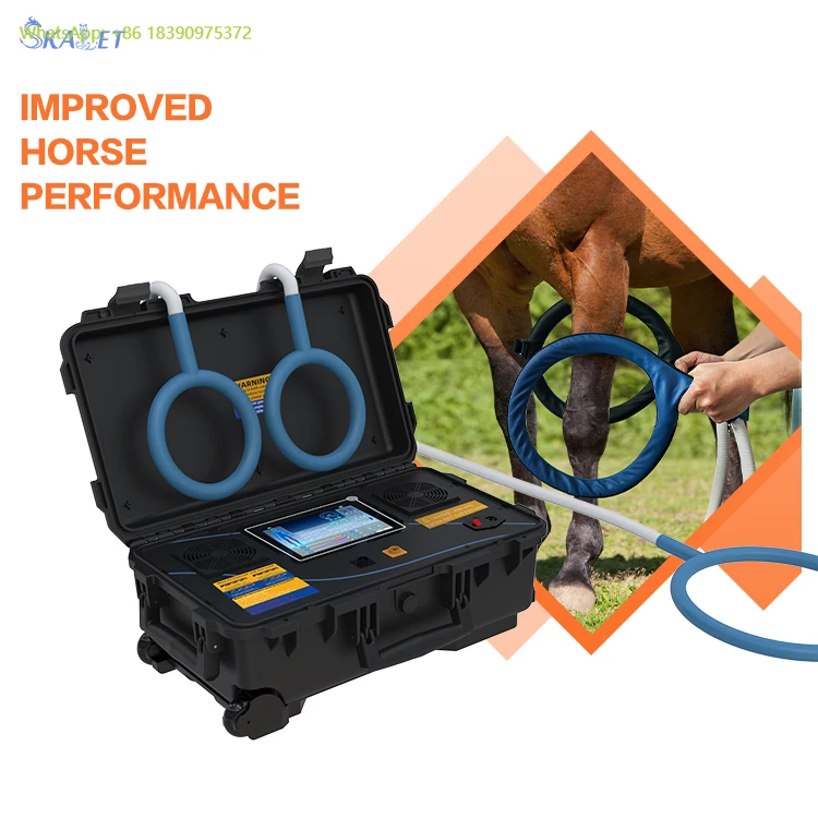

Skalet Home PEMF LOOP Magnetic Therapy Machine for Horse and Vet Mat Loop Physio Equine Vet Emtt Pain Relief Equipment Treatment