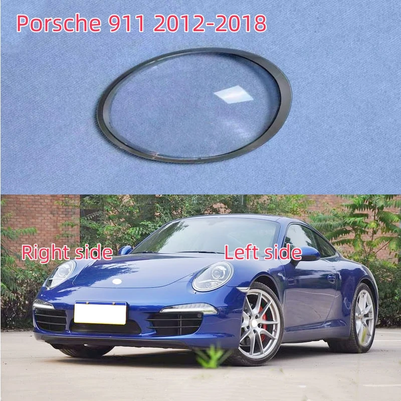 

For Porsche 911 2012 2013 2014 2015 2016 2017 2018 Lamp Shell Headlamp Cover Replacement Lamp Shade Headlamp Lens Glass