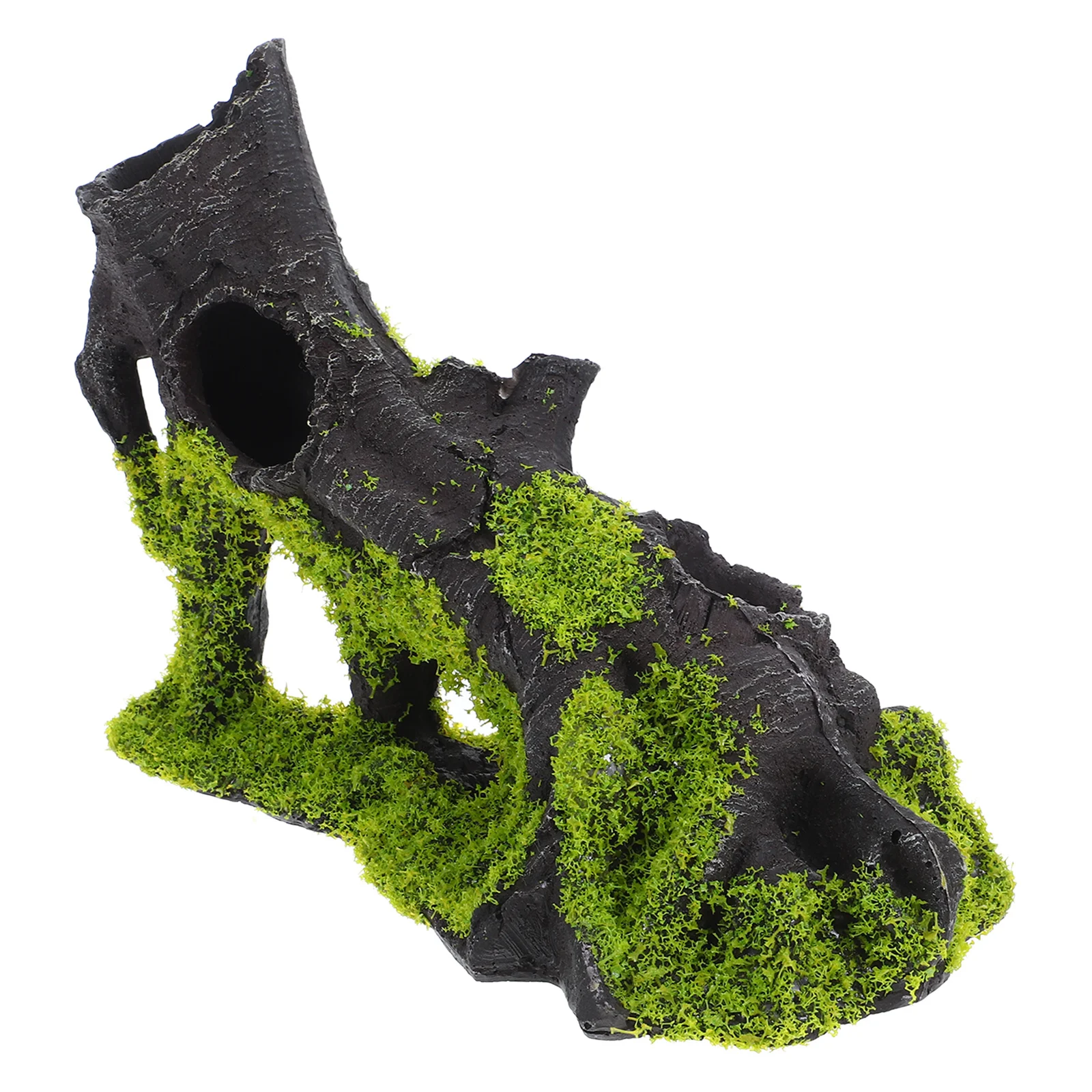 

Realistic Resin Tree Stump Aquarium Decor Fish Tank Ornament Shrimp Hideout Betta Cave Accessories Landscape Root Decoration