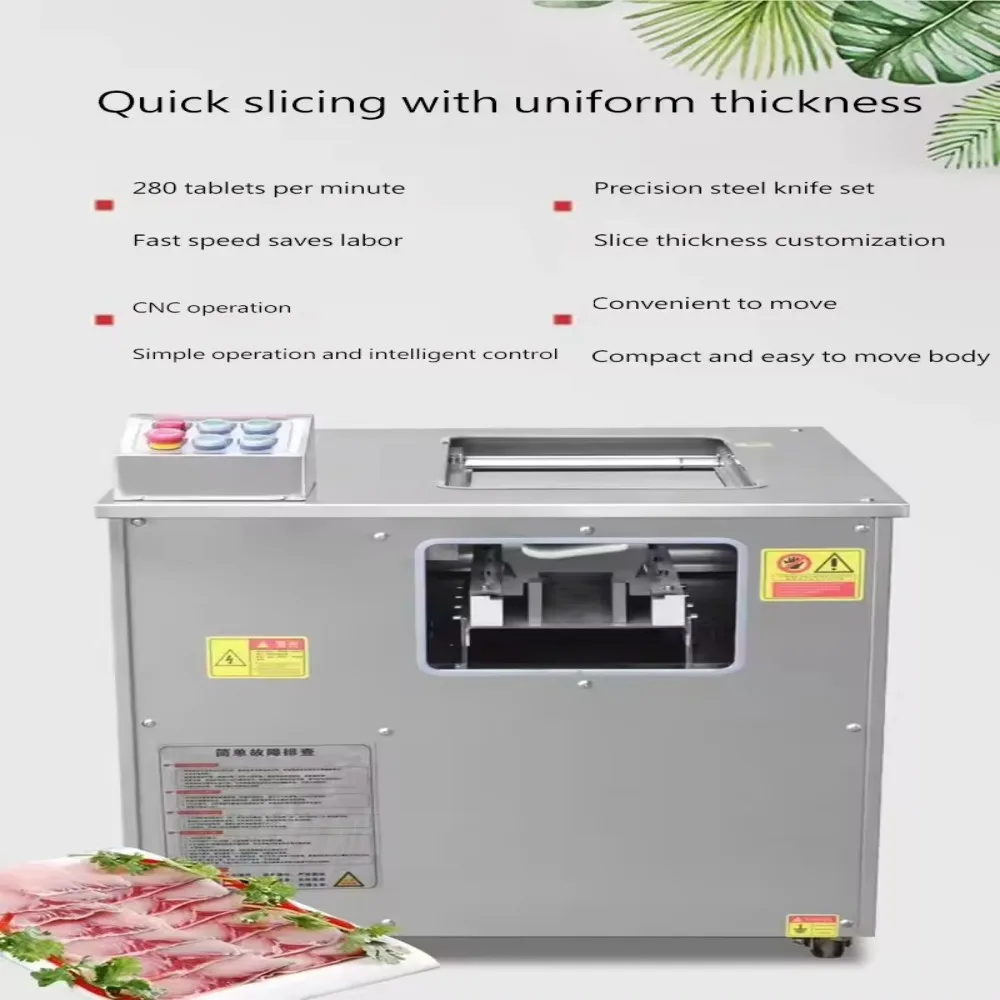Cortador automático de filé de peixe-fatiador de filé de salmão, máquina comercial de trituração de carne de frutos do mar para processamento de peixes