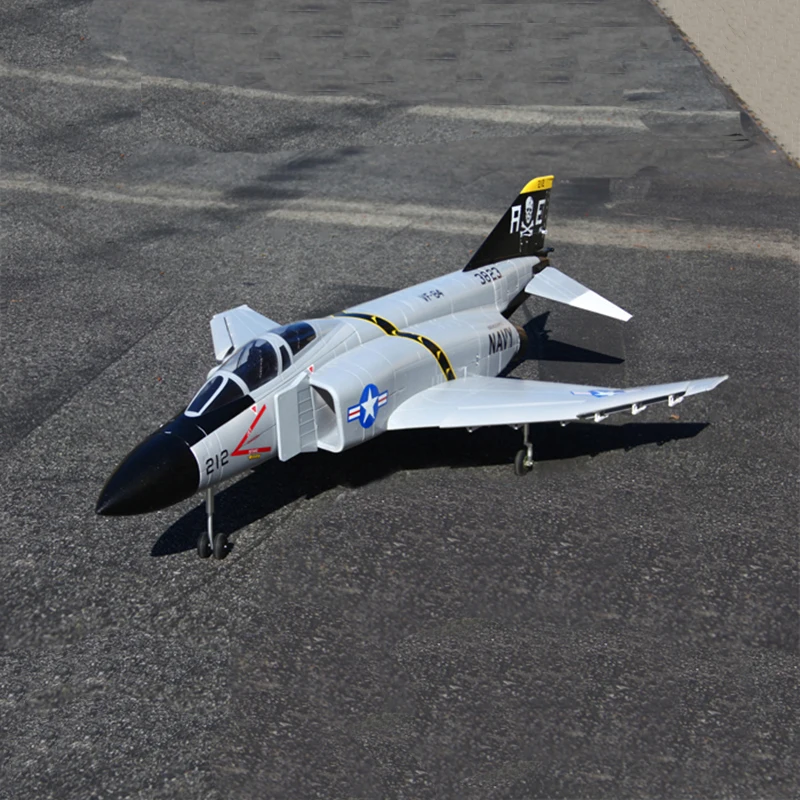 LX/Lanxiang/Sky Flight Hobby F4 Phantom II Gray Airframe KIT Without EDF, Landing Gear Set, Any Electronic Flighter Plane