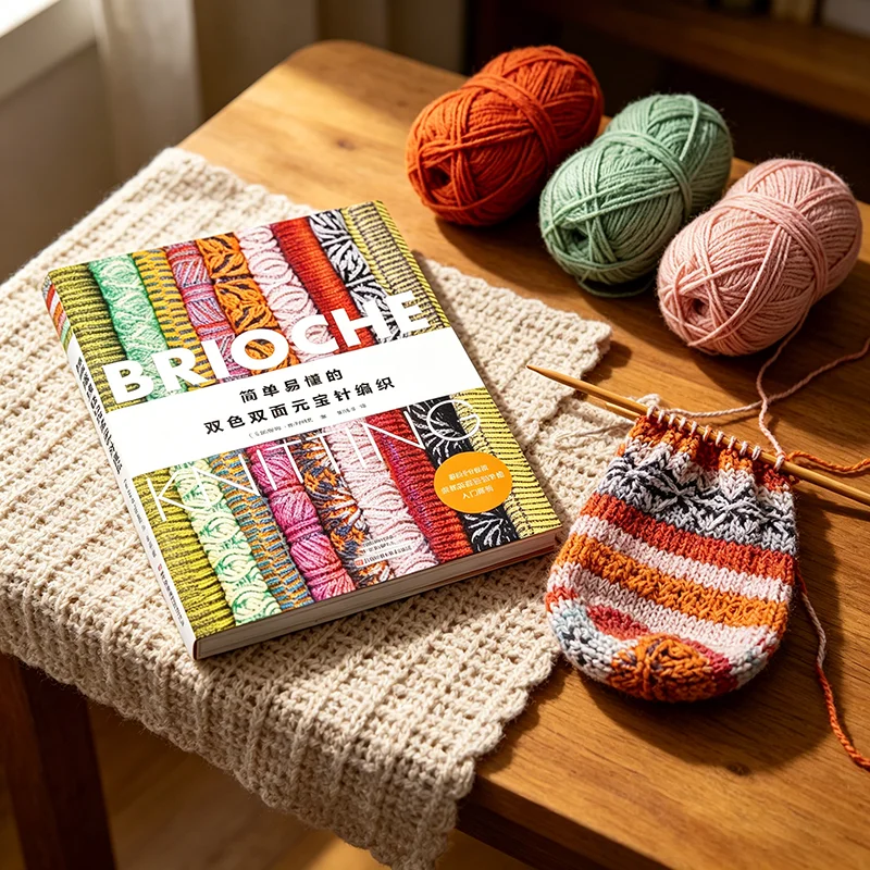 A Simple And Easy-To-Understand Two-Color Double-Sided Yarn Needle Knitting