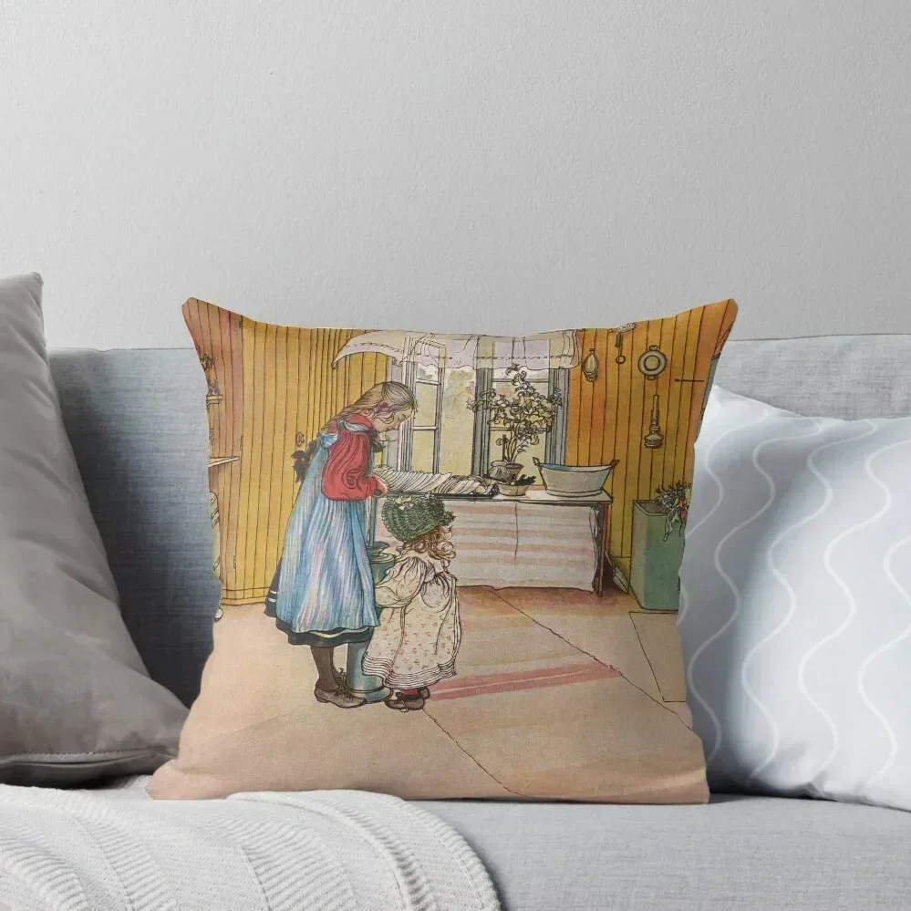 

The kitchen - Carl Larsson Throw Pillow Decorative Cushion Cover anime girl autumn pillowcase pillow