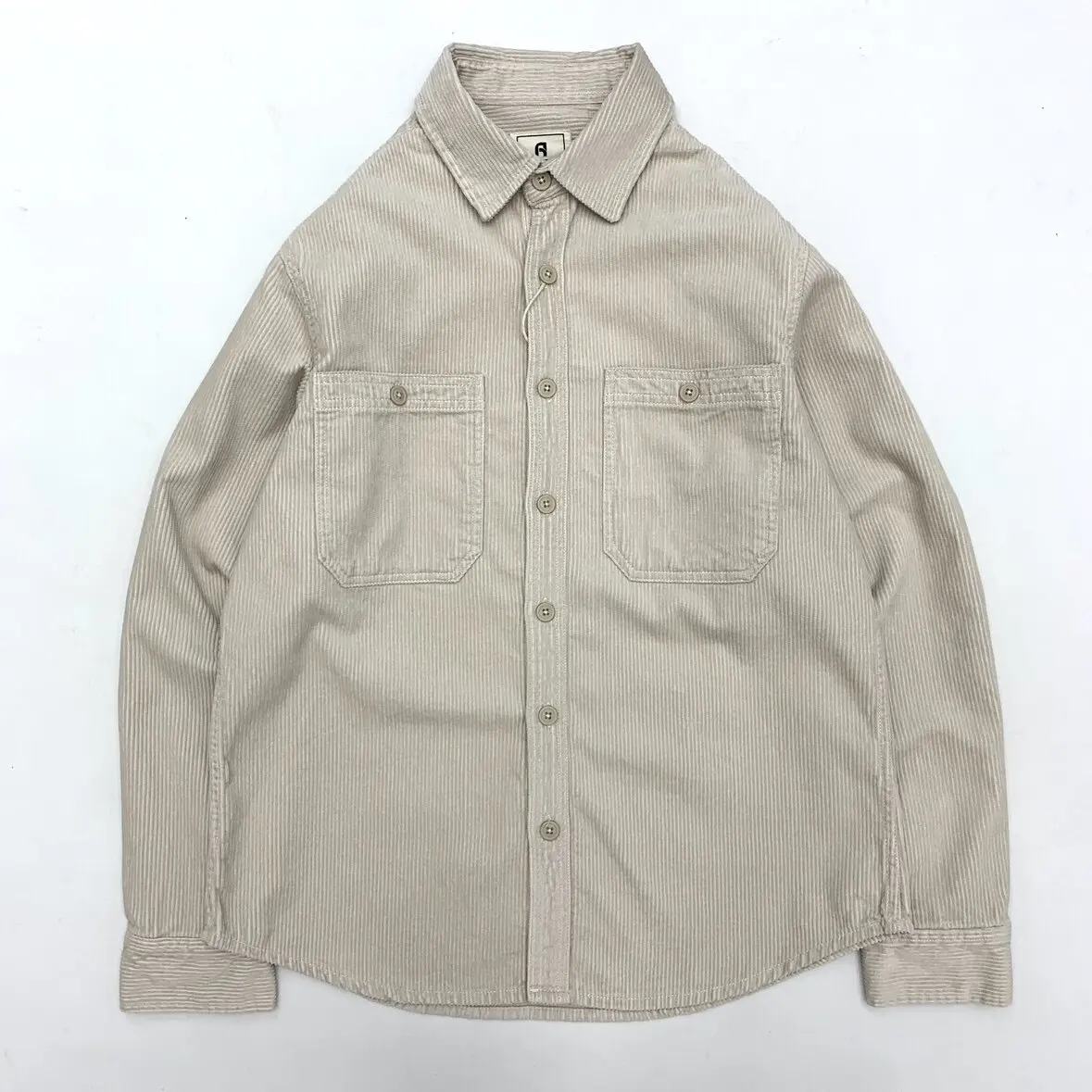 Heavyweight Corduroy Shirt for Men Fall/Winter Amekaji Vintage Loose Fit Plus Size Long Sleeve Casual 100% Cotton Corduroy Shirt