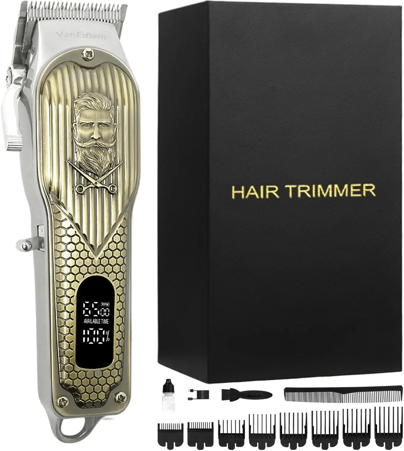 

Professional Hair Clippers for Men & Women, Quiet & Durable, Cordless Barber Kit for Salon & Home Use