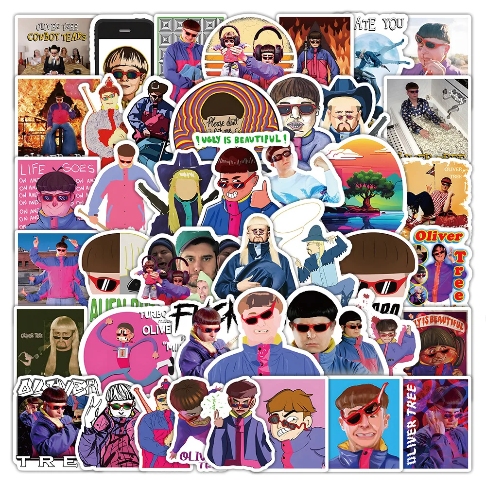 10/50Pcs Hot Singer Oliver Trees Stickers Song Life Goes on Laptop Bike Travel Fun Graffiit Sticker Decals for Kid Toy Wholesale