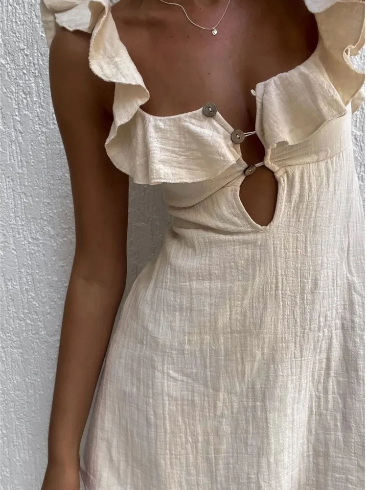 New Dresses 2026 Woman Sexy Suspender Solid Color Dress Sleeveless Slim Off Shoulder Casual Temperament Fashion All-match Trendy