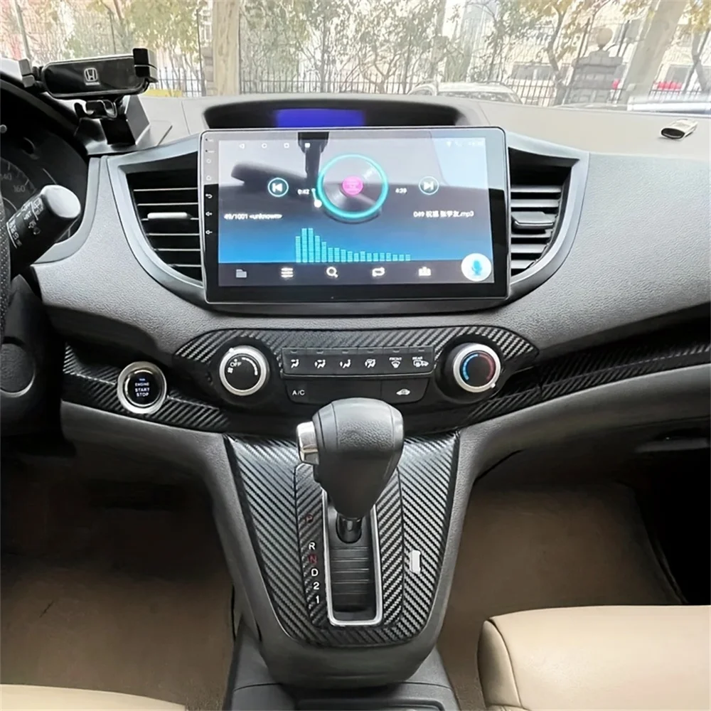 

Наклейки из углеродного волокна для Honda CRV 2012-2016, Центральная панель управления дверной ручкой, аксессуары для стайлинга автомобиля