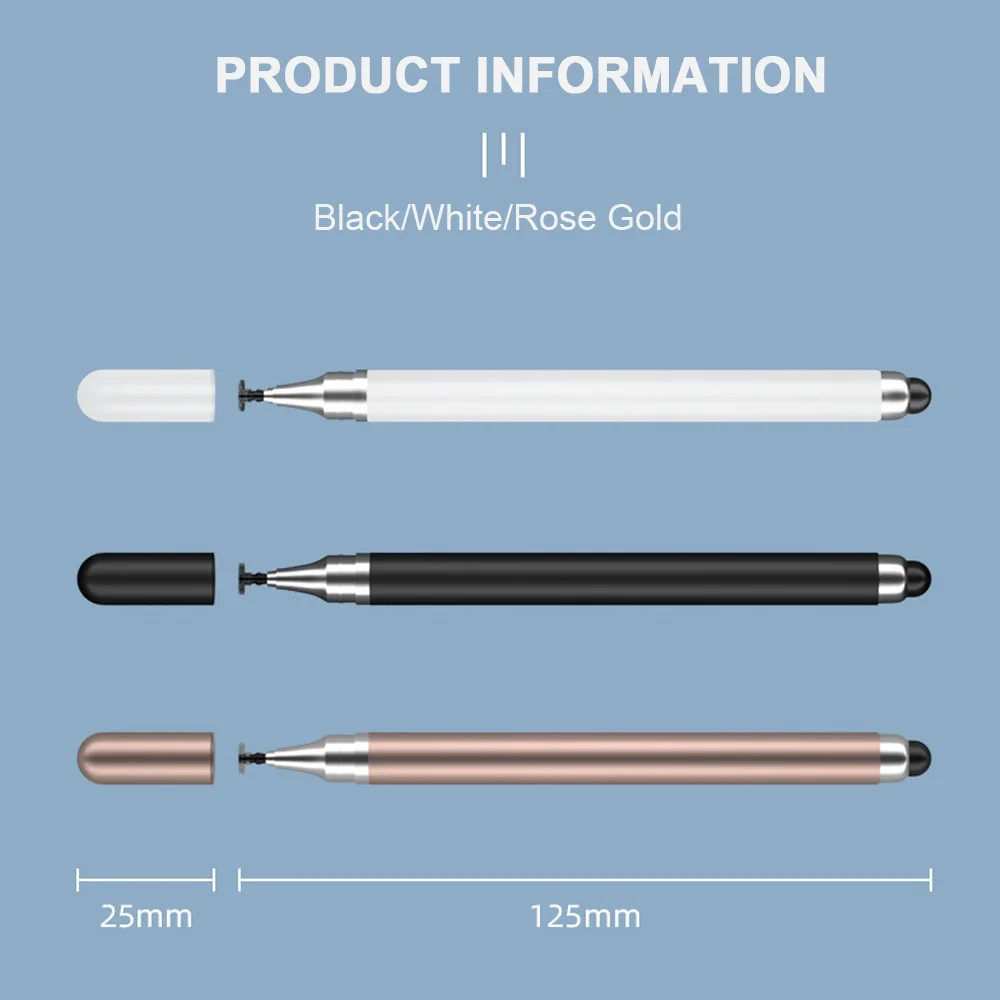 Universal 2 in 1 Stylus Pen For Xiaomi Pad 6 Max 14 Tablet Capacitive Touch Pencil For Redmi Pad SE Drawing Screen Touch Pen