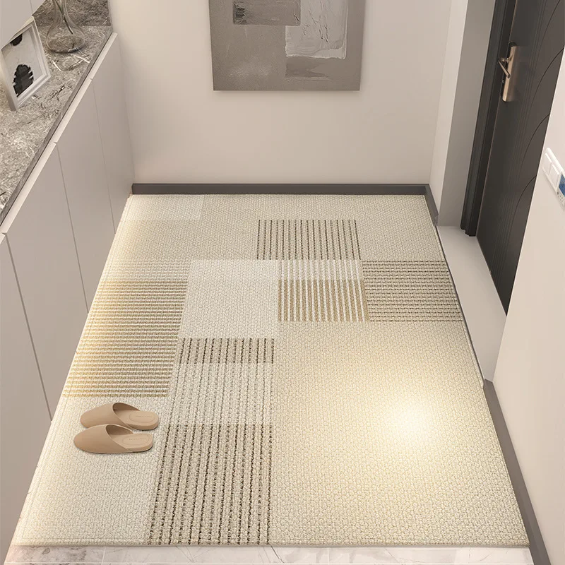 Home Doorway Rug Mat with Trim-to-Fit Design, Stain-Resistant & Anti-Slip - Practical Entryway Floor Carpet for Family Use
