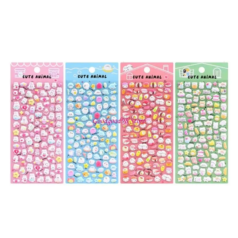 Puffier Sticker for Kids, 3D Design Sticker for Boys Girls, Reusable Tiny Sticker for Phone Case Notebook Handcraft