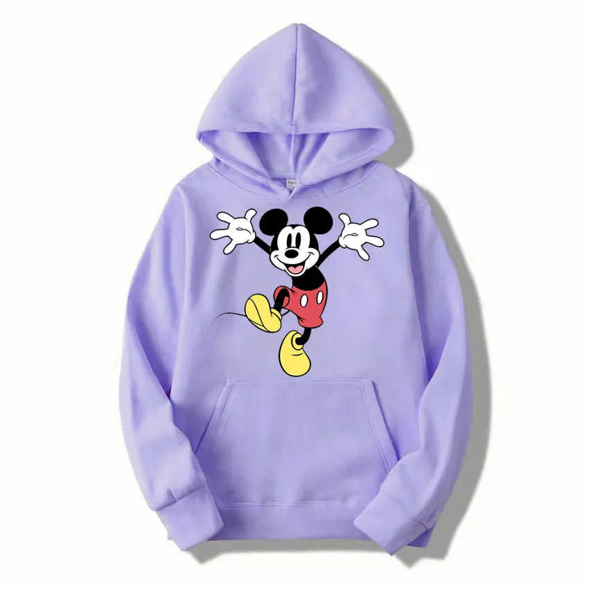 Mickey Mouse Cartoon Anime Women Pullover Tops Spring Autumn Men Hoodie 2024 New Fashion Sports Couple Sweatshirt Clothing