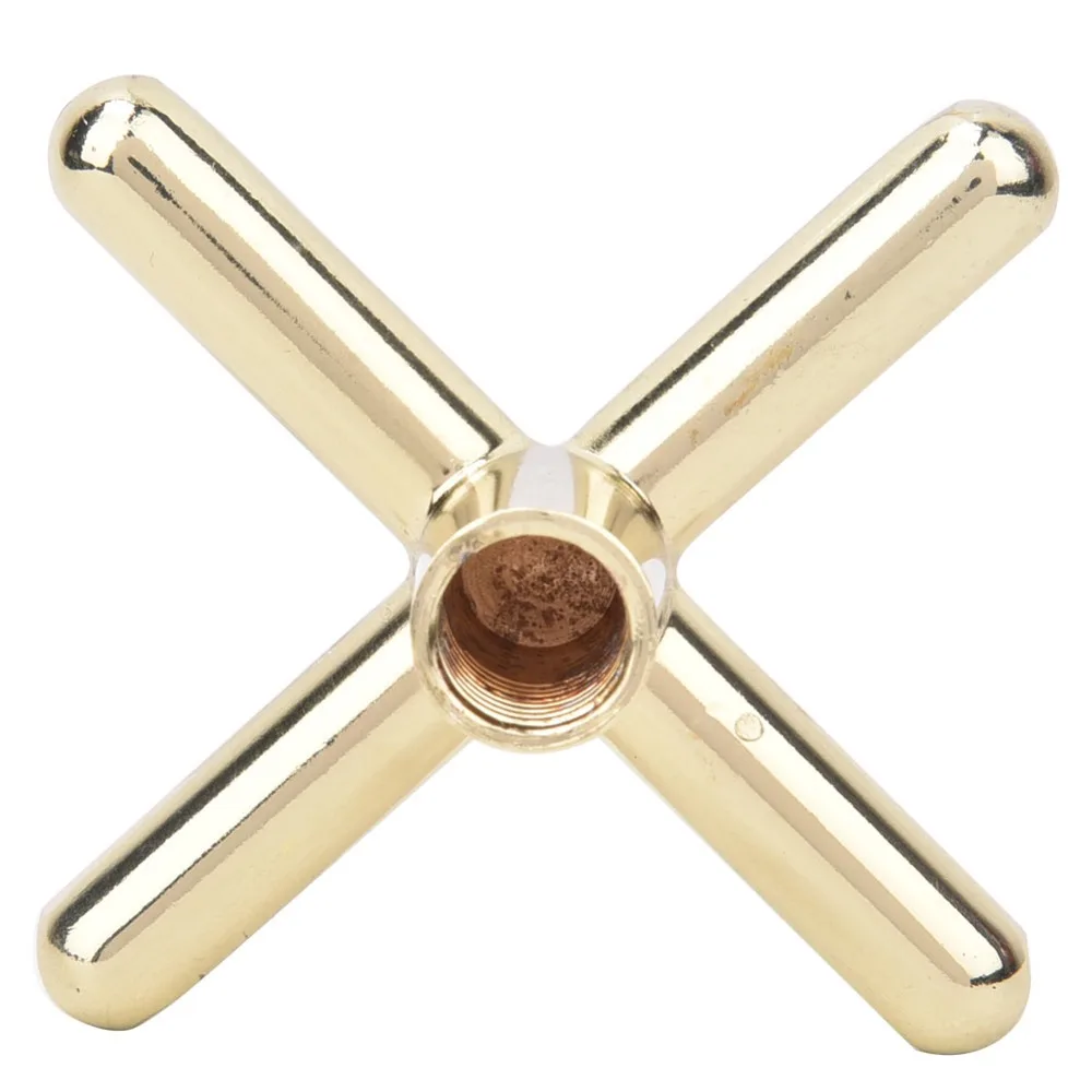 Metal Construction Billiards Bridge Head Screw-On Type Brass Coated Snooker Cue Rest High Bridge Rubber Sleeves Pool Cue Bridge