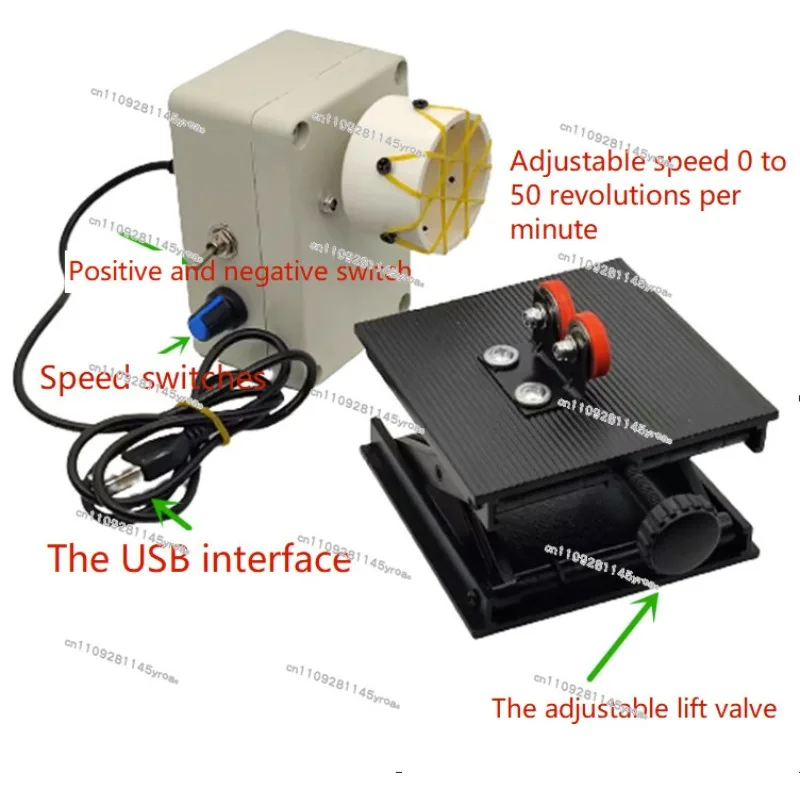 Portable professional fishing rod making winding electric drive machine DIY adjustable 0-50RPM wire wrapping machine