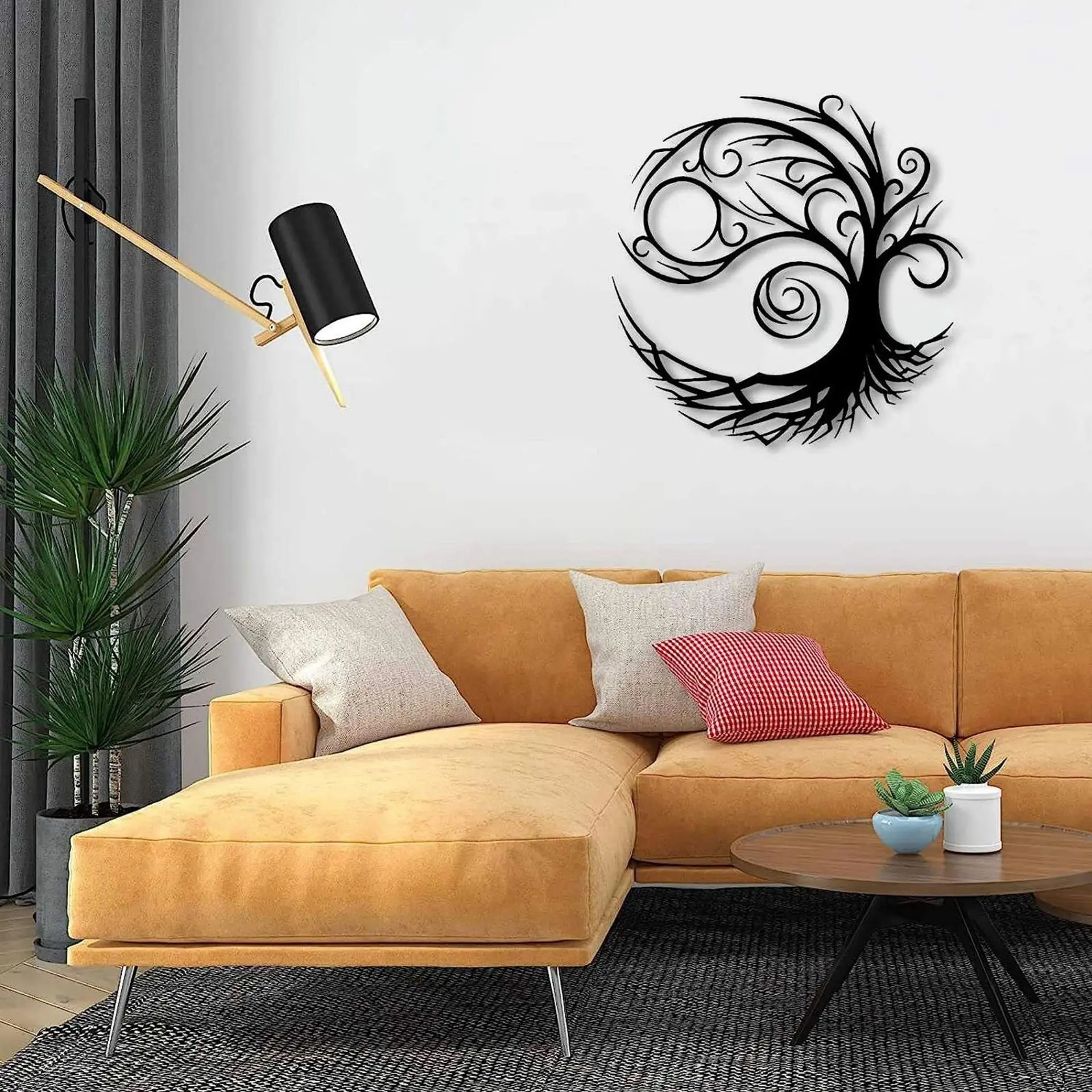 1pc Stunning Tree Of Life Metal Wall Art For Modern Home Decor, Adds Artistic Flair And Natural Elegance To Any Room Metal Sign