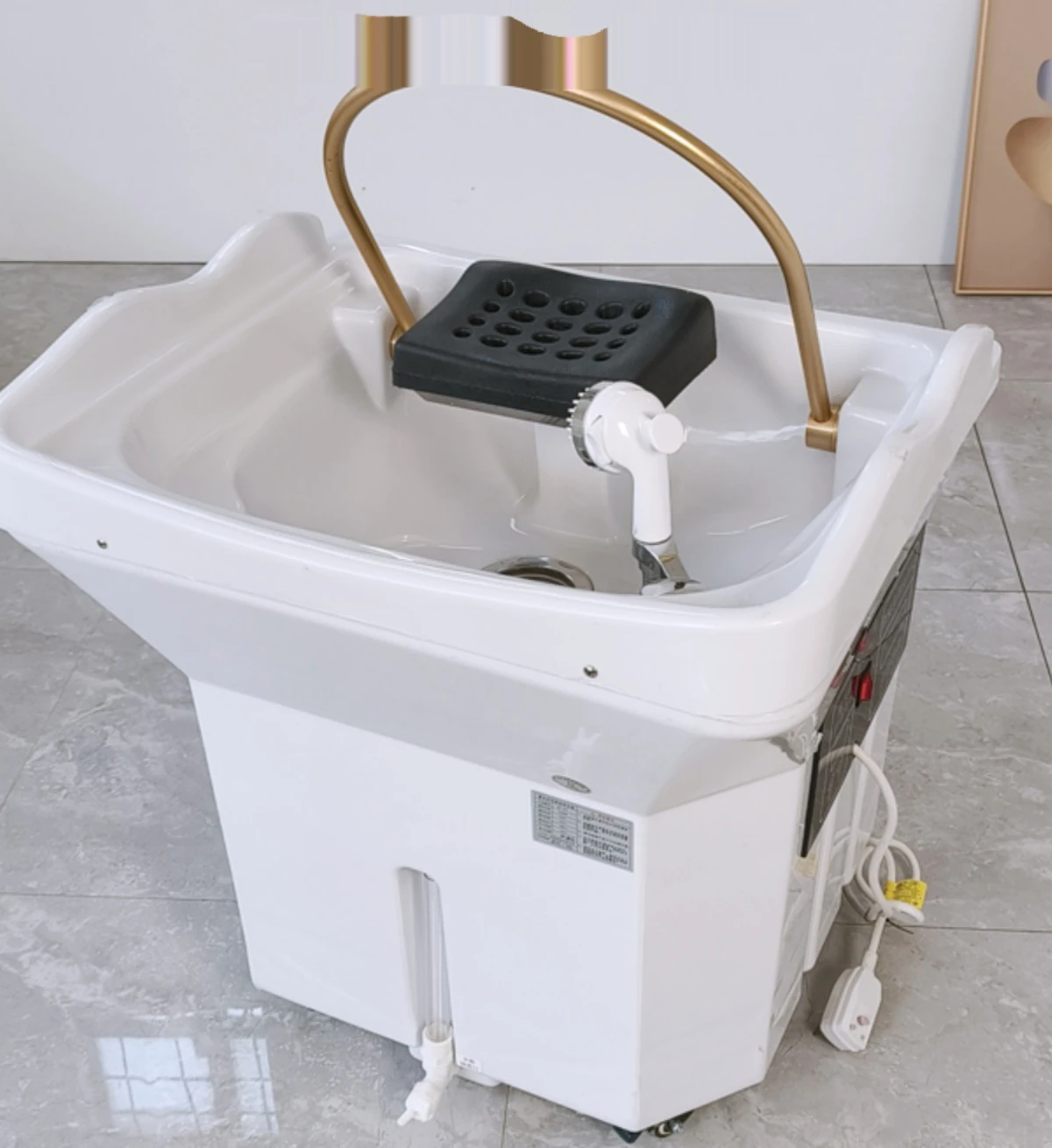 

Movable head therapy instrument, water circulation fumigation, barber shop and beauty salon, no need to connect to the water.