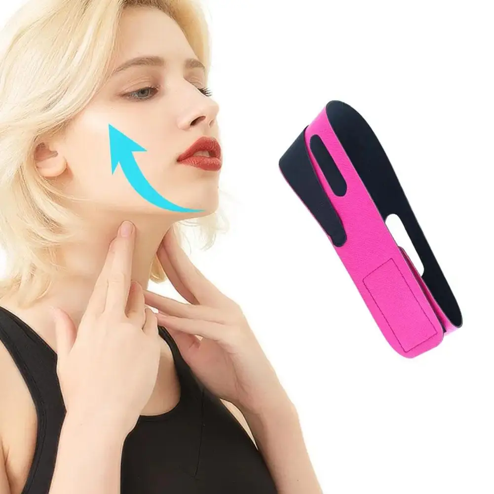 V Shaped Face Overnight Face Lift Band For Sleeping & Sagging Chin Strap Double Chin Reducer & Jawline Definer Washable Reusable